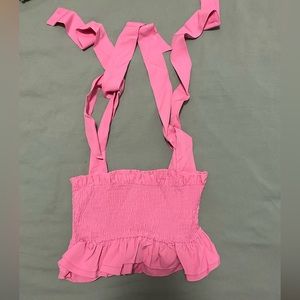 Pink crop tank